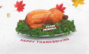 Happy Thanksgiving from Team Penske